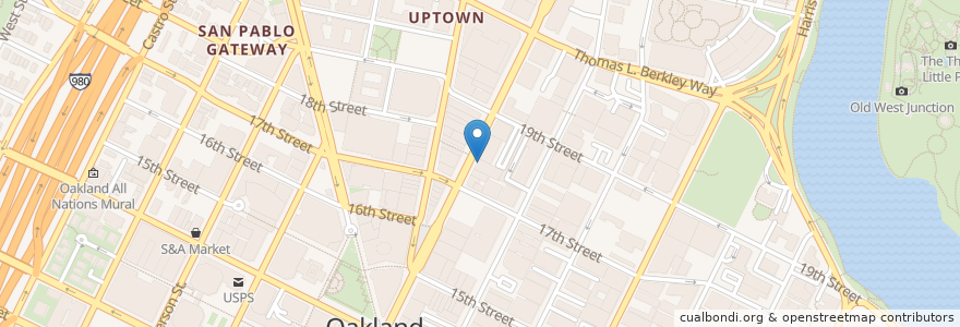 Mapa de ubicacion de Hello Stranger en United States, California, Alameda County, Oakland.