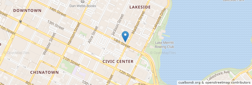 Mapa de ubicacion de Mo'Joe Cafe en Verenigde Staten, Californië, Alameda County, Oakland.