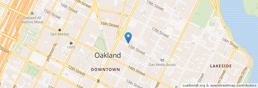 Mapa de ubicacion de Ma Me House en アメリカ合衆国, カリフォルニア州, アラメダ郡, オークランド.