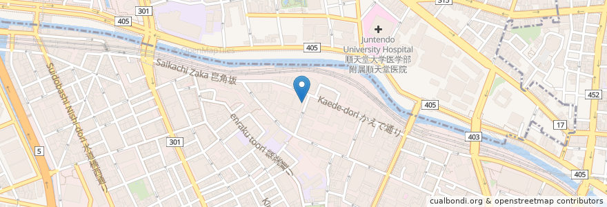 Mapa de ubicacion de KDX御茶ノ水ビル en ژاپن, 東京都, 千代田区.