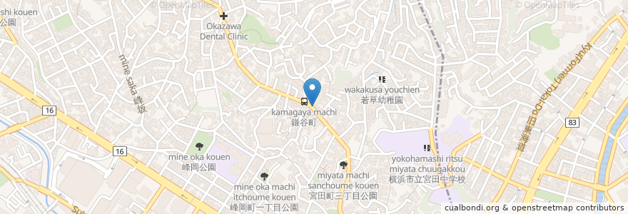 Mapa de ubicacion de 和竿教室 道楽工房 en اليابان, كاناغاوا, 横浜市.