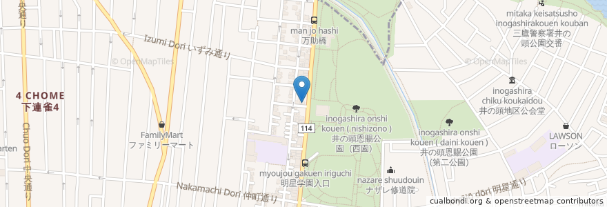 Mapa de ubicacion de KOTORI CAFE en Japonya, 東京都, 三鷹市.