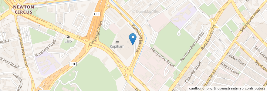 Mapa de ubicacion de KK Hospital en Singapur, Central.
