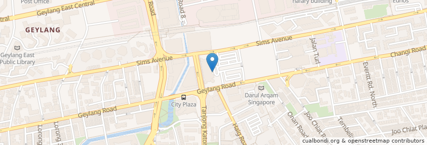 Mapa de ubicacion de Tanjong Katong Complex en 싱가포르, Southeast.