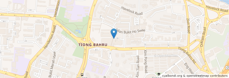 Mapa de ubicacion de Tiong Bahru Plaza en Singapura, Central.