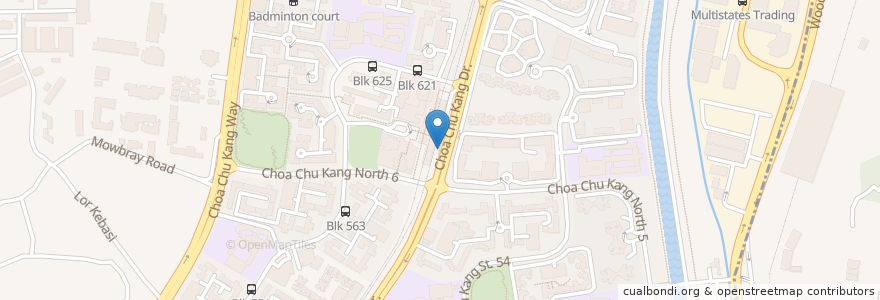 Mapa de ubicacion de Yew Tee Station en Singapura, Northwest.
