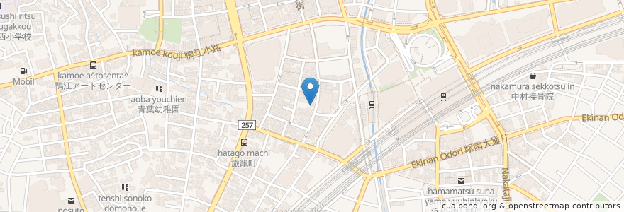 Mapa de ubicacion de ふく亭 en اليابان, شيزوكا, 浜松市, 中区.