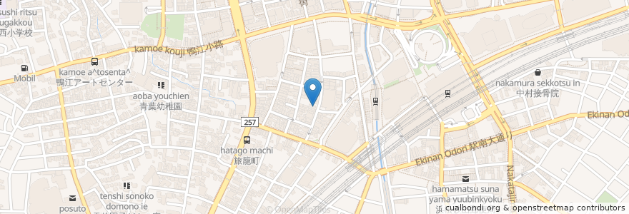 Mapa de ubicacion de Yatai家 en Japon, Préfecture De Shizuoka, 浜松市, 中区.