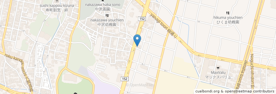 Mapa de ubicacion de お好み焼き本舗 en 일본, 시즈오카현, 浜松市, 中区.
