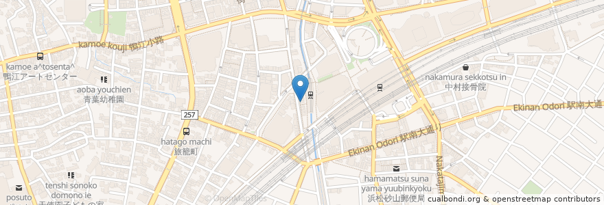 Mapa de ubicacion de ラ・セスタ en 日本, 静冈县, 浜松市, 中区.