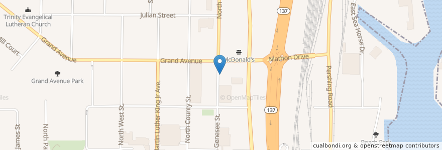 Mapa de ubicacion de Clockwise Theatre en United States, Illinois, Waukegan.