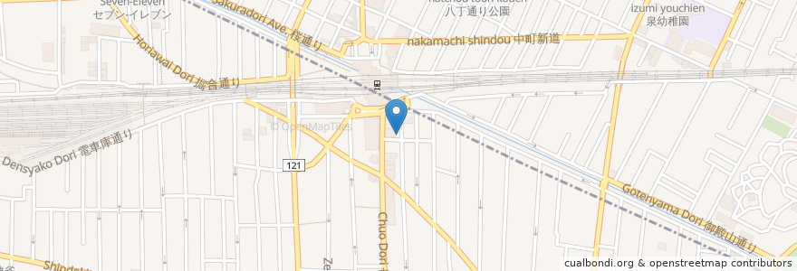 Mapa de ubicacion de マイパーキング三鷹 en Japonya, 東京都.