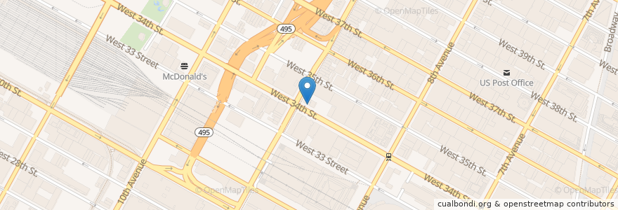 Mapa de ubicacion de Lizette Restaurant en Vereinigte Staaten Von Amerika, New York, New York, New York County, Manhattan, Manhattan Community Board 4.