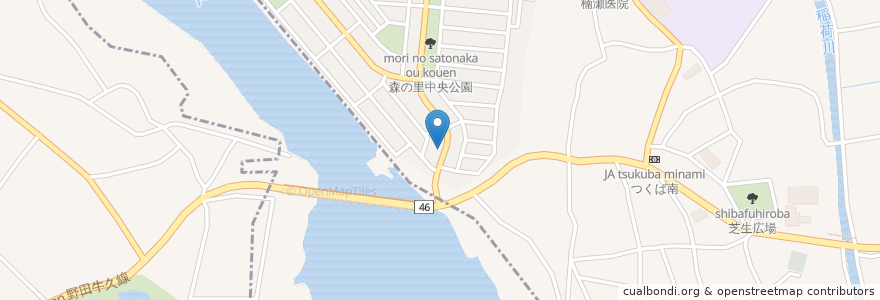 Mapa de ubicacion de 森の里簡易郵便局 en 日本, 茨城県, 龍ケ崎市, つくば市.