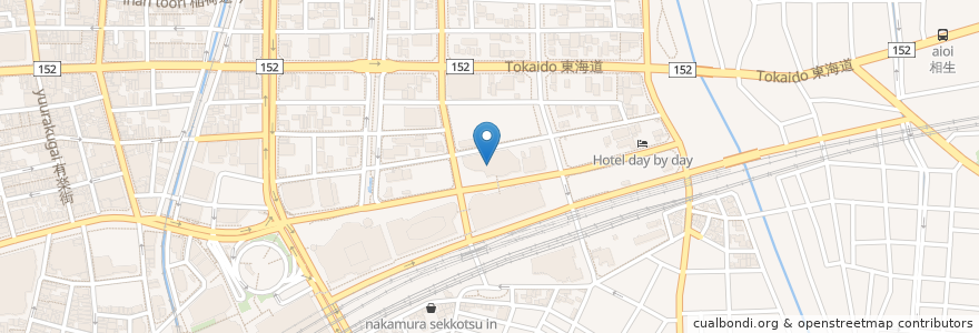 Mapa de ubicacion de アクトシティ 研修交流センター en 日本, 静岡県, 浜松市, 中区.
