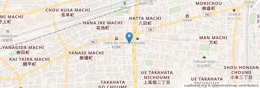 Mapa de ubicacion de パラッツォ en Japan, Aichi Prefecture, Nagoya, Nakagawa Ward.