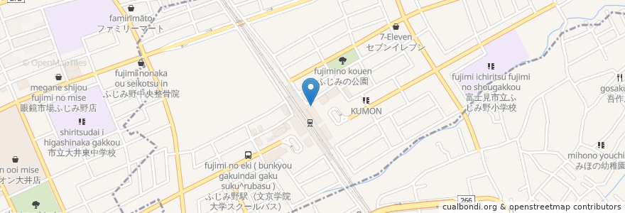 Mapa de ubicacion de りそな銀行 en Japan, Saitama Prefecture, Fujimi.