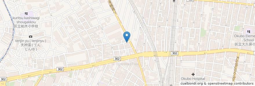Mapa de ubicacion de ラーメン七福屋 en اليابان, 東京都, 新宿区.