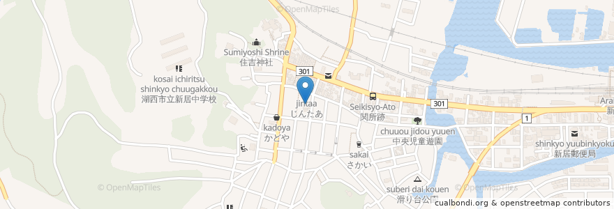 Mapa de ubicacion de 小松楼まちづくり交流館 en 日本, 静岡県, 湖西市.