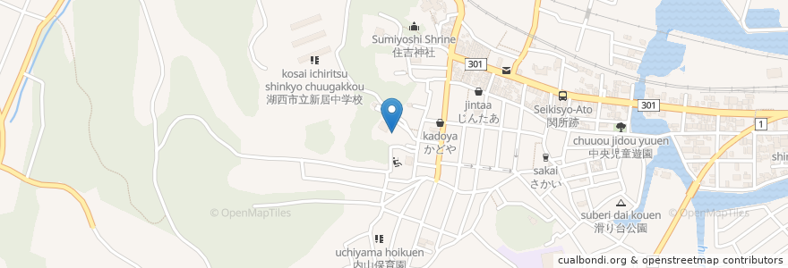 Mapa de ubicacion de 東湖山 龍谷禅寺 en Japan, Shizuoka Prefecture, Kosai.