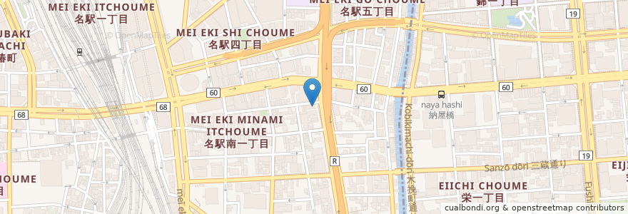 Mapa de ubicacion de ファーコス薬局 en 일본, 아이치현, 나고야 시, 中村区.