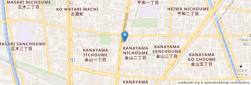 Mapa de ubicacion de たかみクリニック en 日本, 爱知县, 名古屋市, 中区.