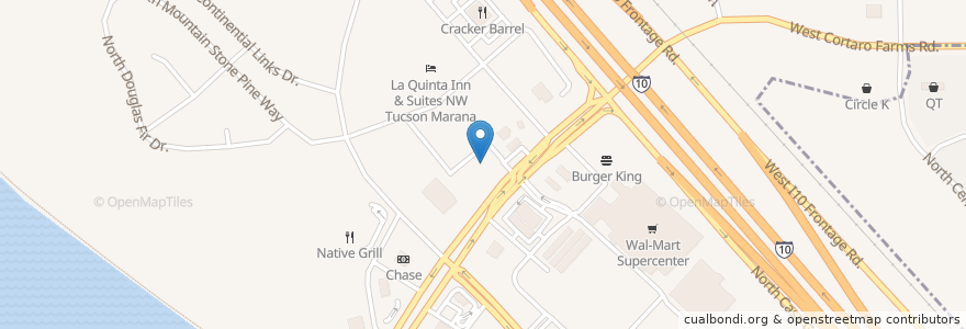 Mapa de ubicacion de Nico's Taco Shop en États-Unis D'Amérique, Arizona, Pima County, Marana.