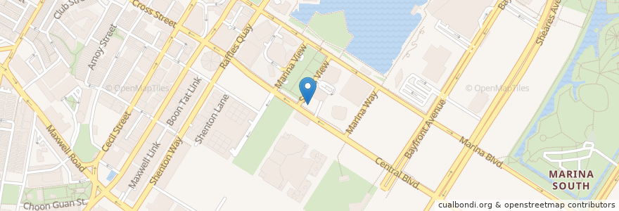 Mapa de ubicacion de OCBC Bank (MBFC) en Singapura, Central.