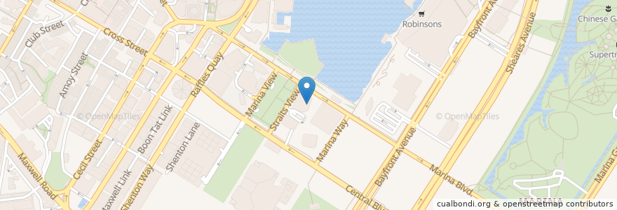 Mapa de ubicacion de Boulevard en Singapura, Central.