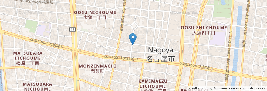 Mapa de ubicacion de イスタンブル en Japan, Präfektur Aichi, 名古屋市, 中区.