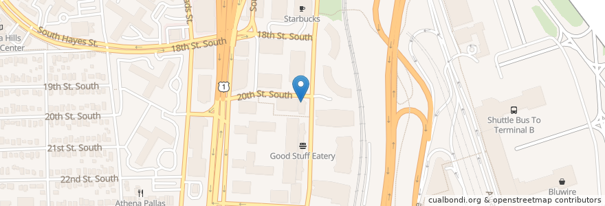 Mapa de ubicacion de McCormick & Schmick's en アメリカ合衆国, バージニア州, Arlington County, Arlington.