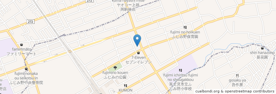 Mapa de ubicacion de ドラッグエースふじみ野店 en Japonya, 埼玉県, 富士見市.