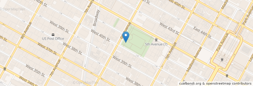 Mapa de ubicacion de Southwest Porch en 美利坚合众国/美利堅合眾國, 纽约州 / 紐約州, 纽约, 纽约县, Manhattan, Manhattan Community Board 5.