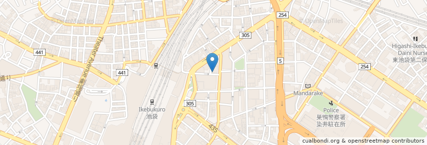 Mapa de ubicacion de 皇琲亭 en 日本, 東京都, 豊島区.
