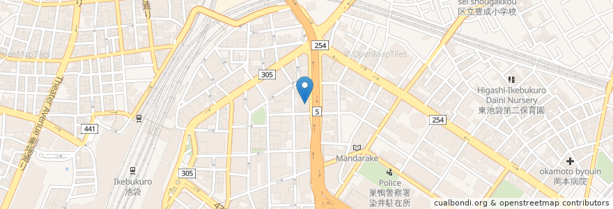 Mapa de ubicacion de miharu 瞠 濃厚魚介ラーメン en Japonya, 東京都, 豊島区.