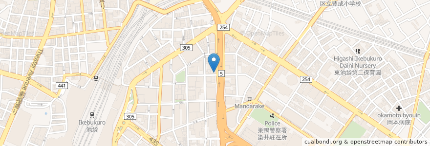 Mapa de ubicacion de すき家 en Japon, Tokyo, 豊島区.