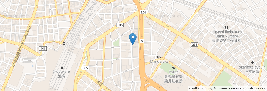 Mapa de ubicacion de ジョナサン en Japonya, 東京都, 豊島区.