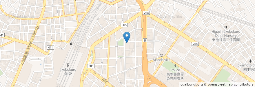 Mapa de ubicacion de 豊島区民センター en Japon, Tokyo, 豊島区.