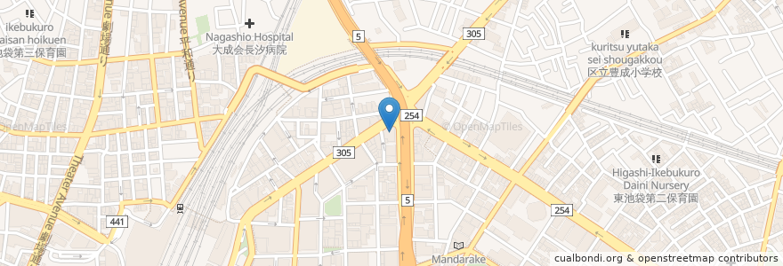 Mapa de ubicacion de ろうきん en Jepun, 東京都, 豊島区.