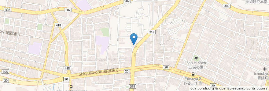 Mapa de ubicacion de いしやん en Japón, Tokio, Shinjuku.