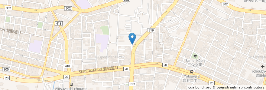 Mapa de ubicacion de 大勝軒 en Giappone, Tokyo, Shinjuku.