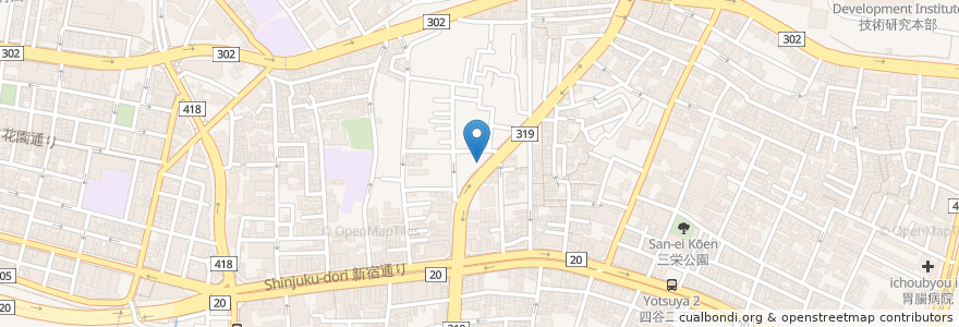 Mapa de ubicacion de 羅生門 en 日本, 東京都, 新宿区.