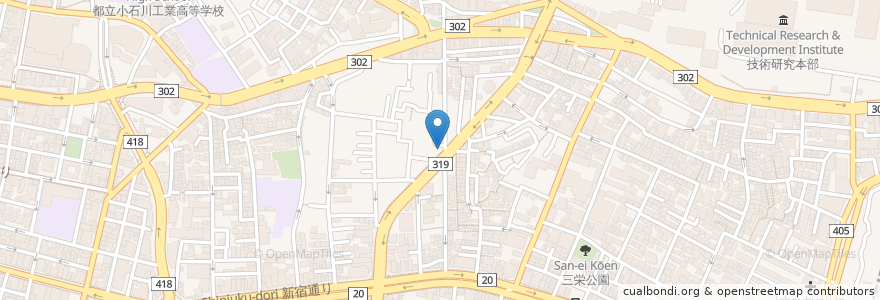 Mapa de ubicacion de 羅生門 en 日本, 东京都/東京都, 新宿区/新宿區.