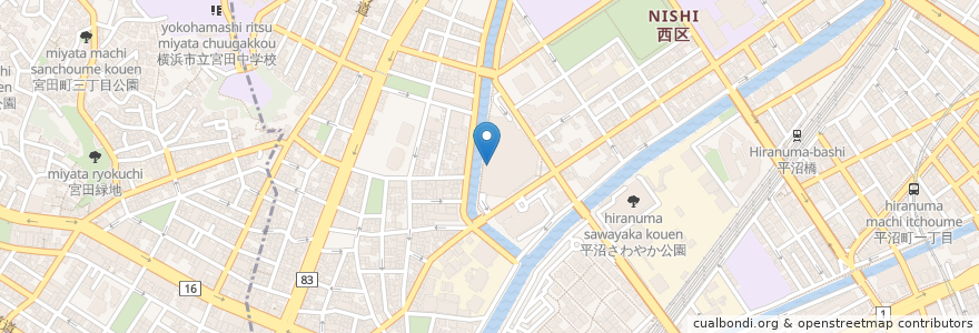 Mapa de ubicacion de 横浜整形外科クリニック en 日本, 神奈川縣, 横滨市, 西区.