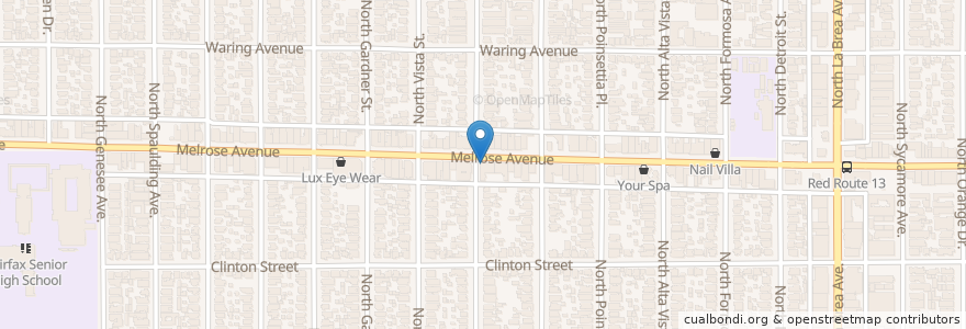 Mapa de ubicacion de Glass Hookah Lounge en United States, California, Los Angeles County, Los Angeles.