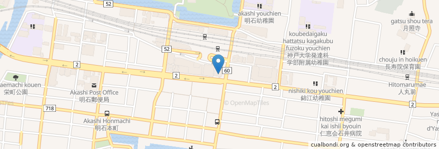 Mapa de ubicacion de 三井住友銀行 en 일본, 효고현, 明石市.