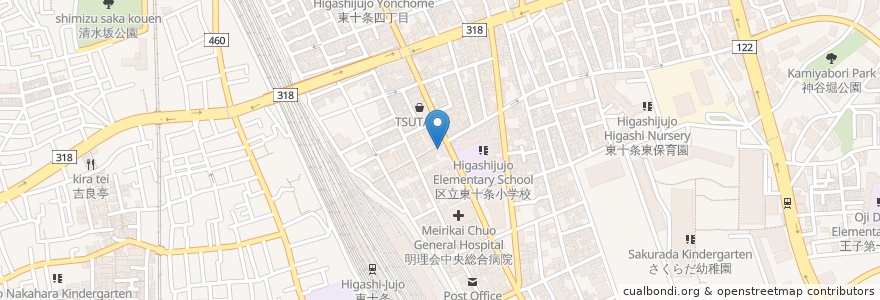 Mapa de ubicacion de E’PLONTO en Japão, Tóquio, 北区.