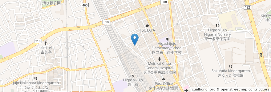 Mapa de ubicacion de 珈琲画伯 en Japan, Tokio, 北区.