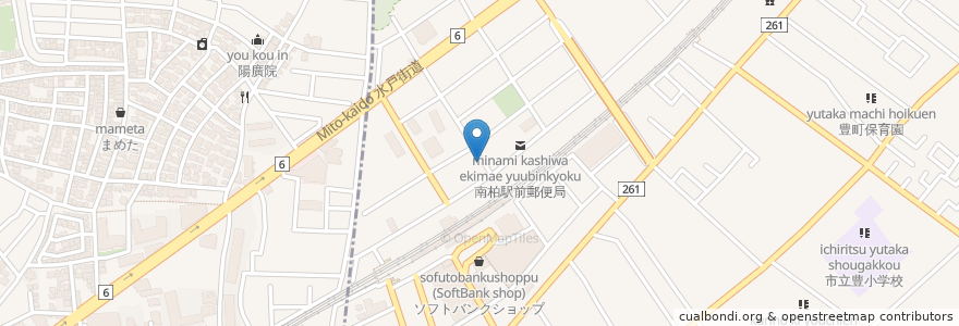 Mapa de ubicacion de 居酒屋がちゃぴん en Япония, Тиба, 柏市.
