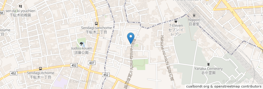Mapa de ubicacion de HAGISO en اليابان, 東京都, 台東区.
